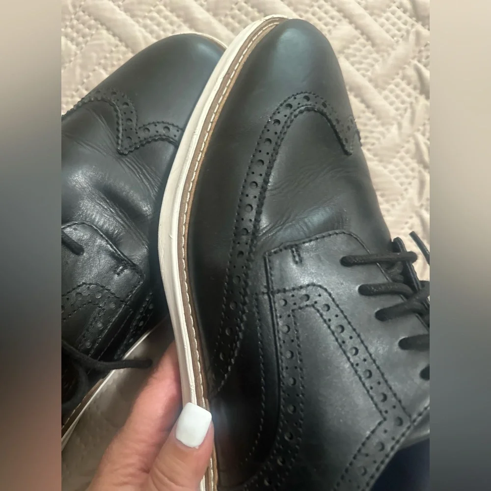 Men’s Cole Haan Black Grand Evolution ShortWing Oxford Shoes Business Casual 13M